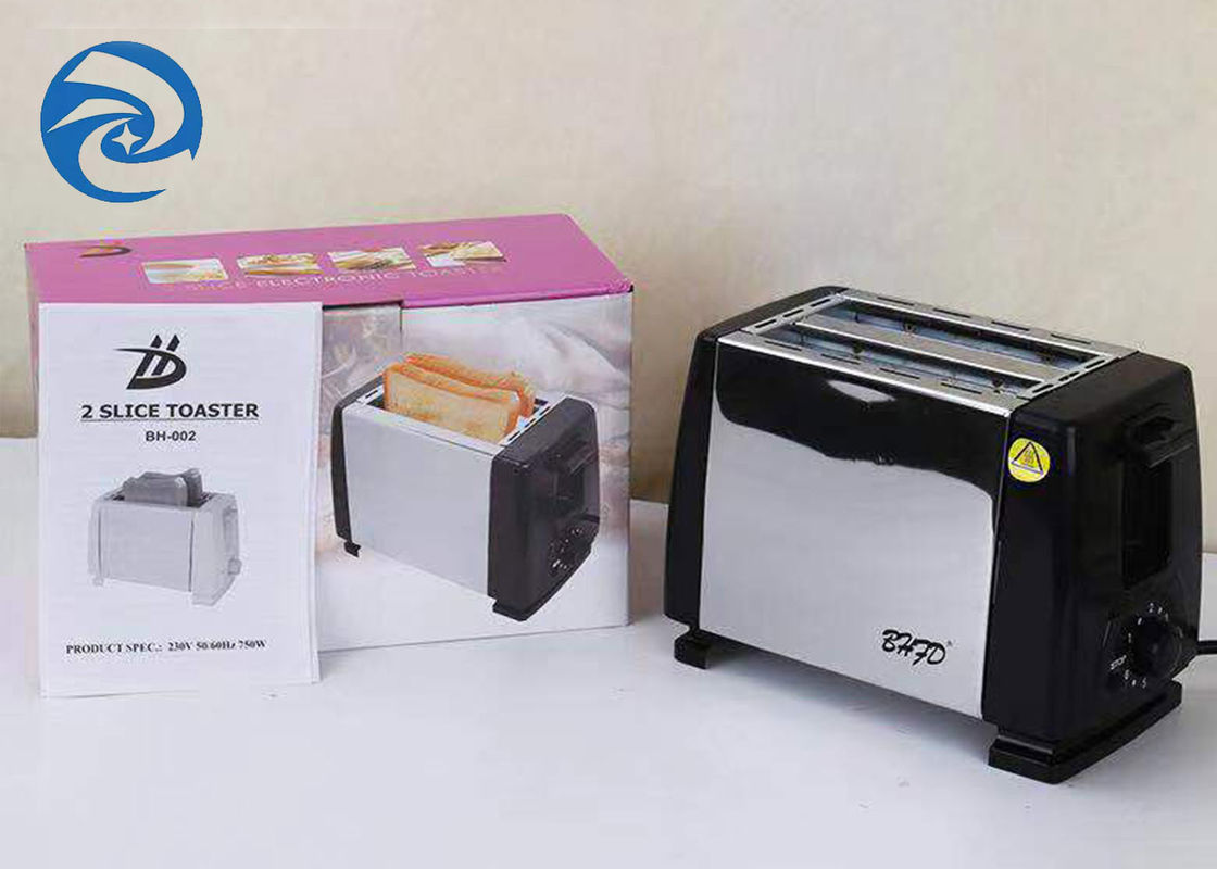 velocidades de aço inoxidável da fatia do torradeira 2 do pão de 220V 750W 6