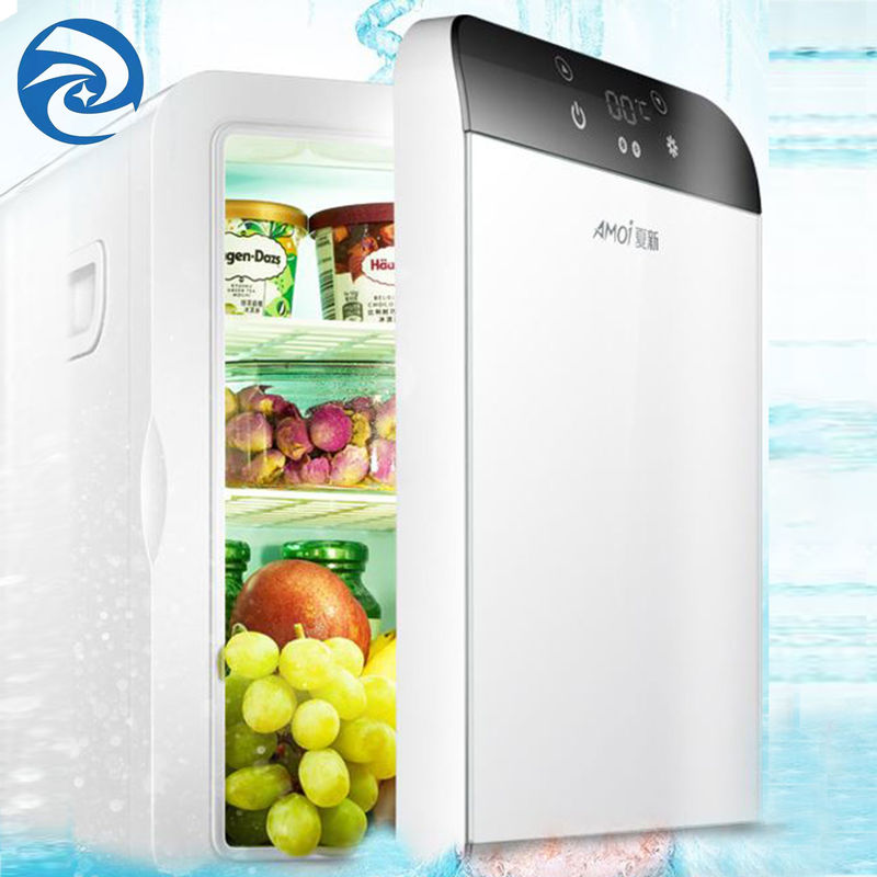 pés cúbicos de 12L 0,4 Mini Fridge With Freezer 50 a 60W para aquecer-se e refrigerar