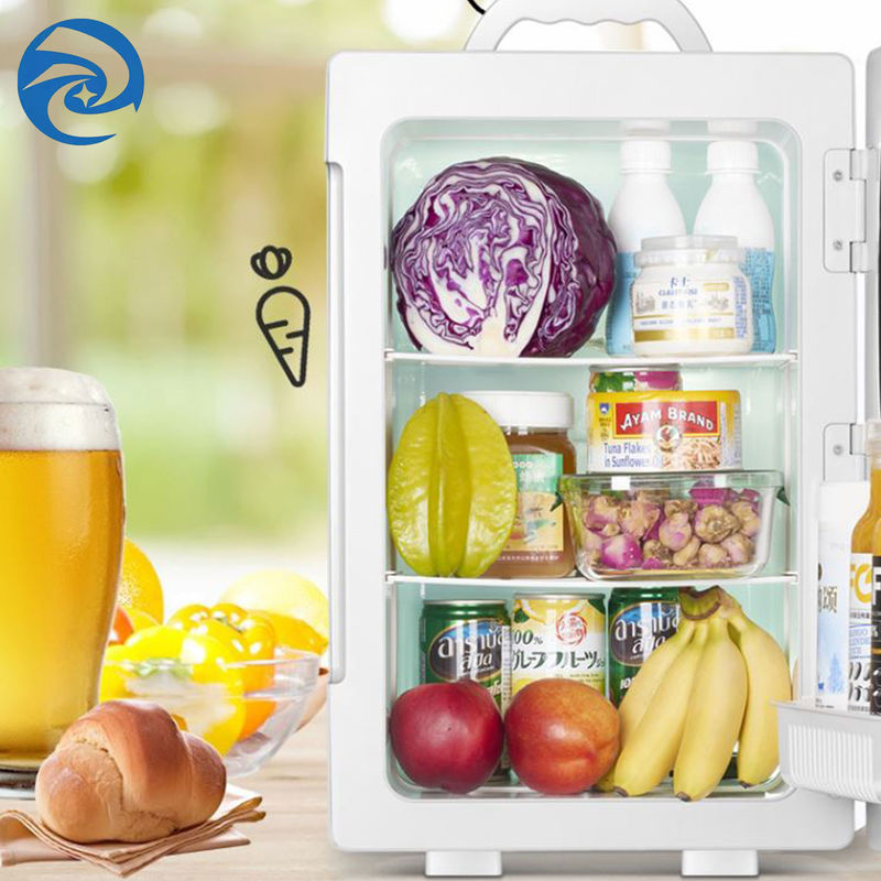 Agregado familiar 220V Mini Fridges 13&quot; porta dobro de X8.7 ' X8.7”