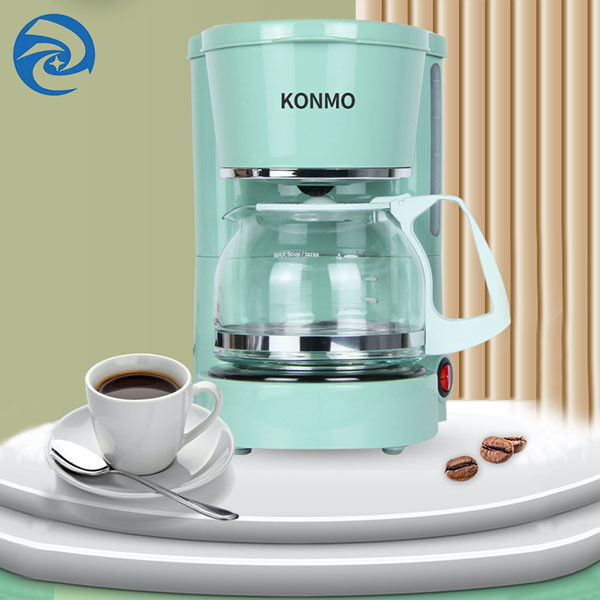 Máquina americana pequena verde 25oz 600W 750ml do café da casa