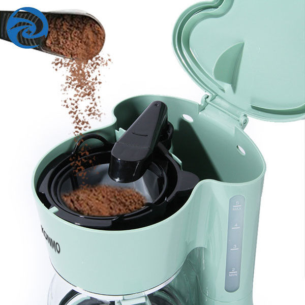 Máquina americana pequena verde 25oz 600W 750ml do café da casa