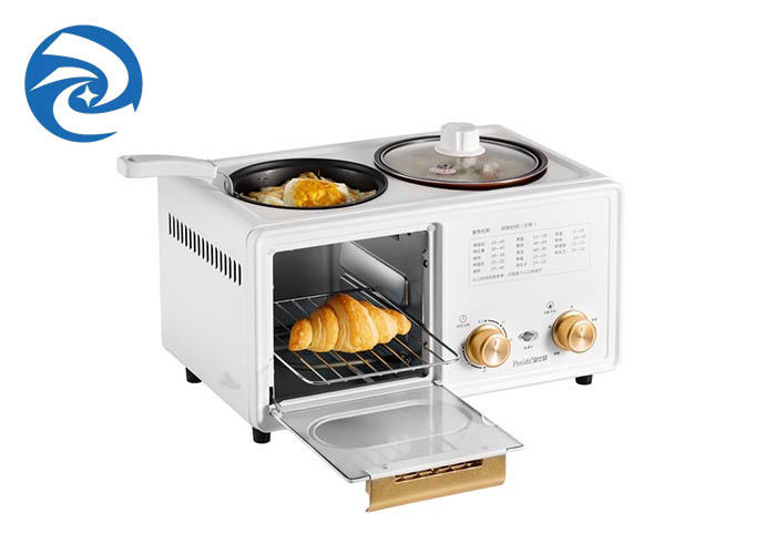 6L frigideira elétrico 3 1 nos multi fogões, máquina do café da manhã da luz 6.3qt