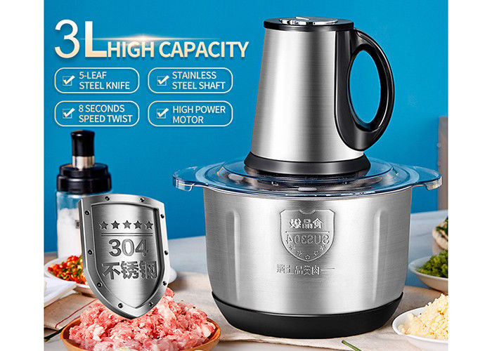 Engrenagem elétrica de Machine 500W 4L terceiro da picadora de carne da cozinha