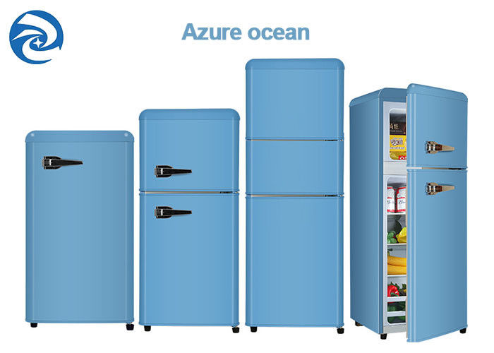 Cu branco retro Ft de 75L 90L 118L Mini Fridges With Freezer 2,6