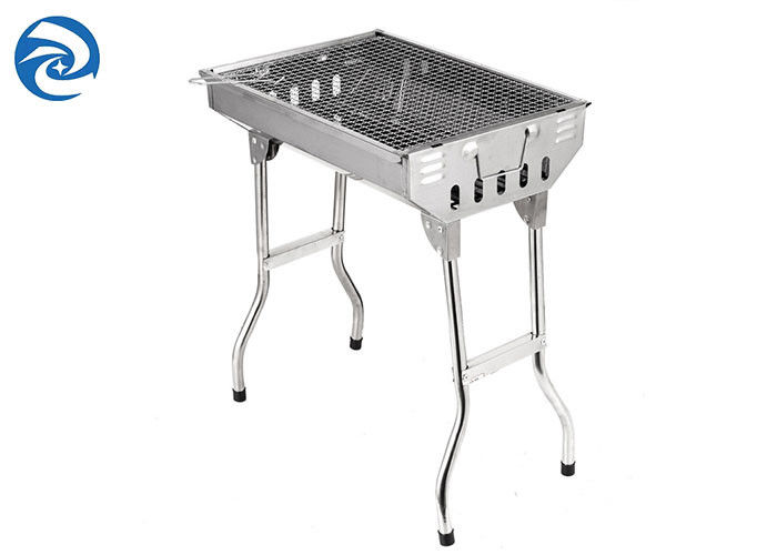 Dobradura portátil exterior de aço inoxidável da grade 73x33x71cm do carvão vegetal